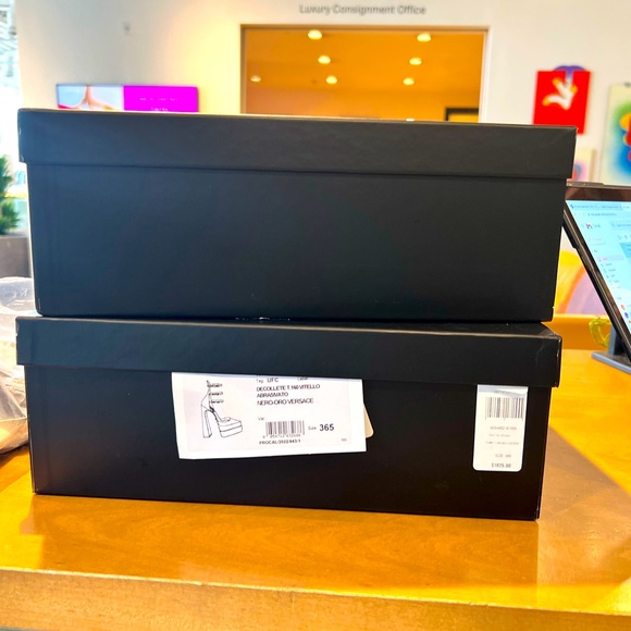 Nero-Oro Versace Platform Shoes - Picture 8 of 16